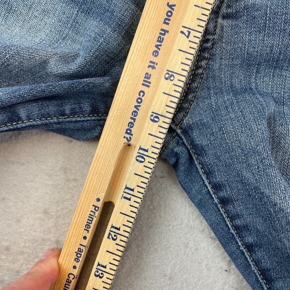 Judy Blue Womens Sz 28 Relaxed Fit Straight Leg Jeans Medium Distressed - Picture 12 of 13